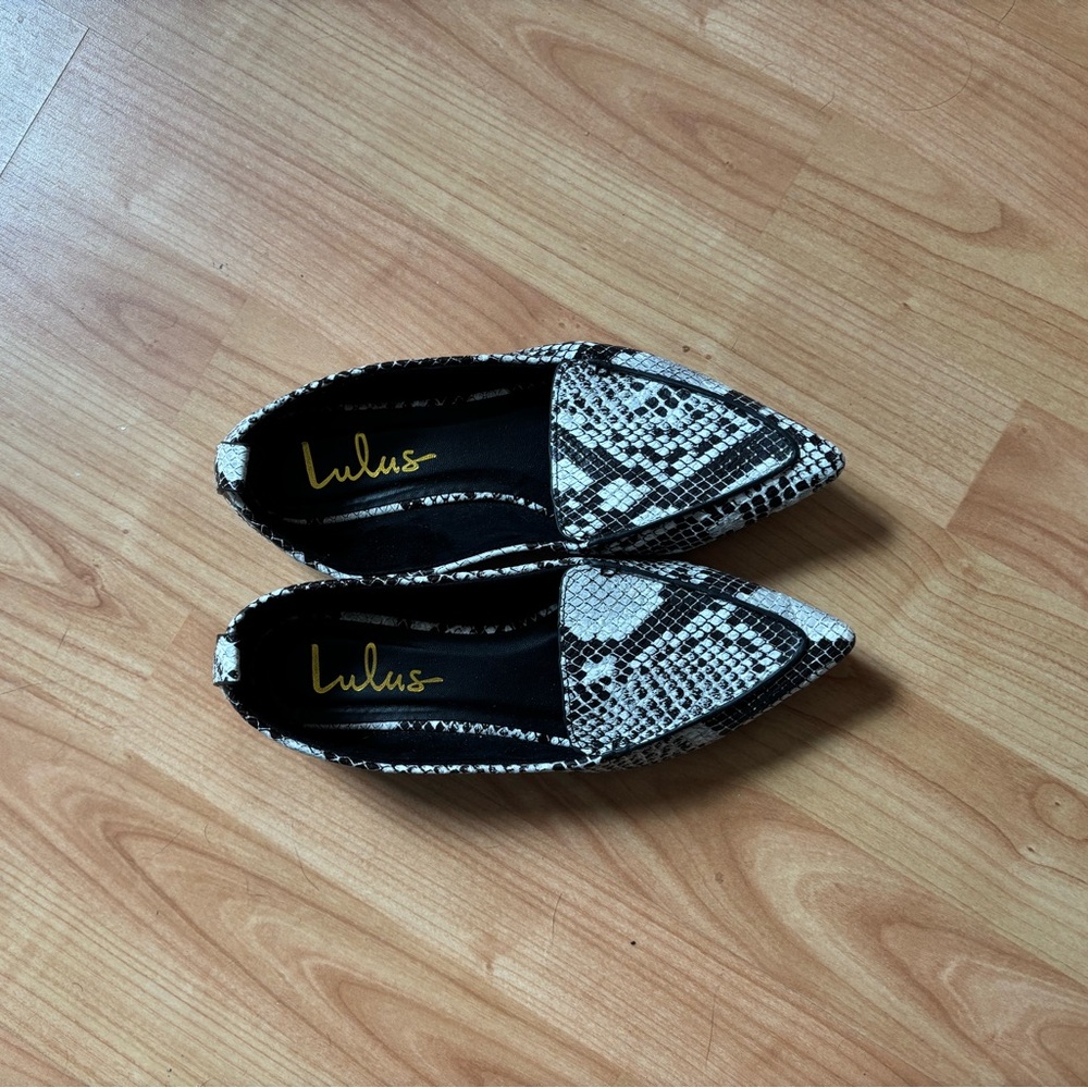 Lulu's Snakeskin Loafers